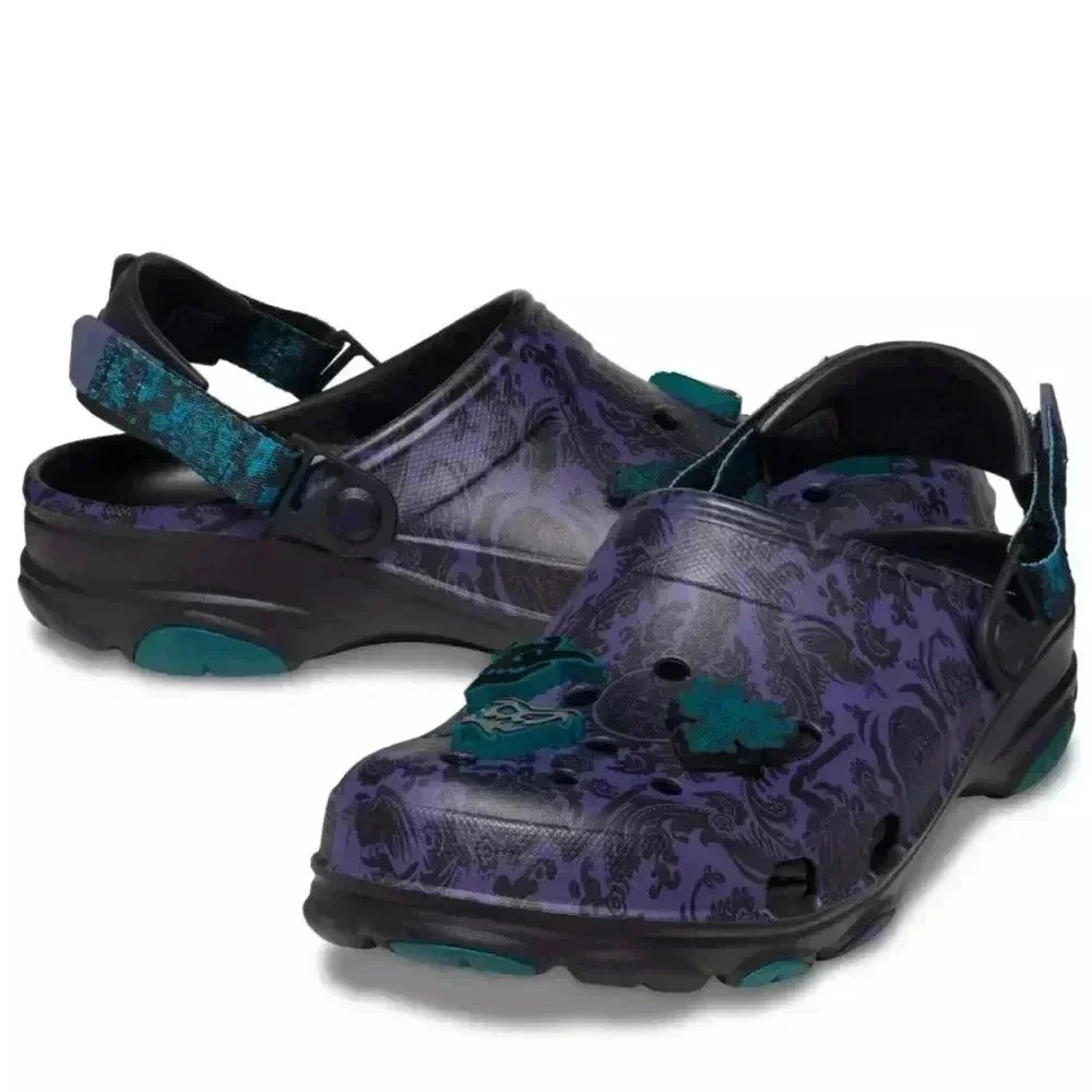 Crocs x Disney Parks W 8 / M 6 Haunted Mansion Wallpaper clogs NWT